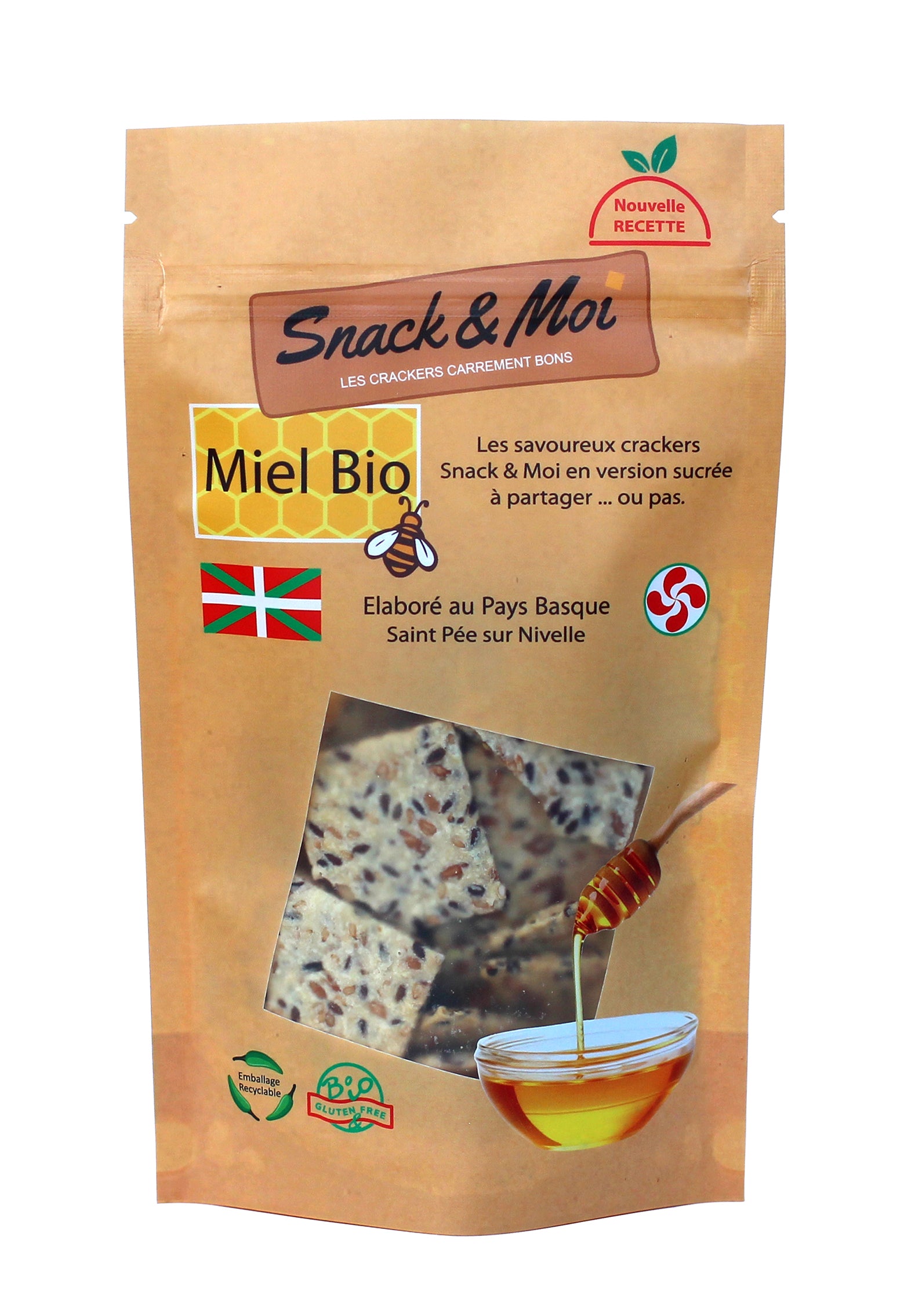 Crackers bio au Miel 80 grs