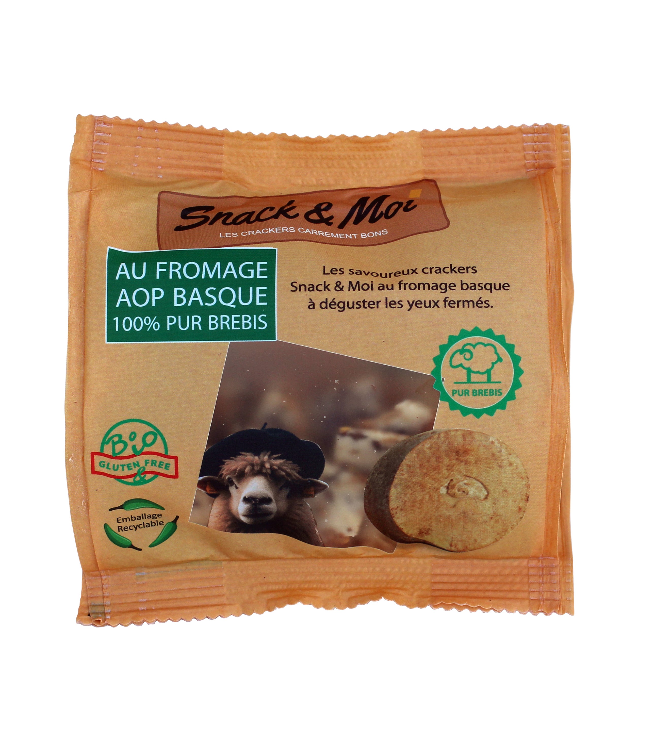 Mini crackers bio au Fromage de Brebis 25 grs