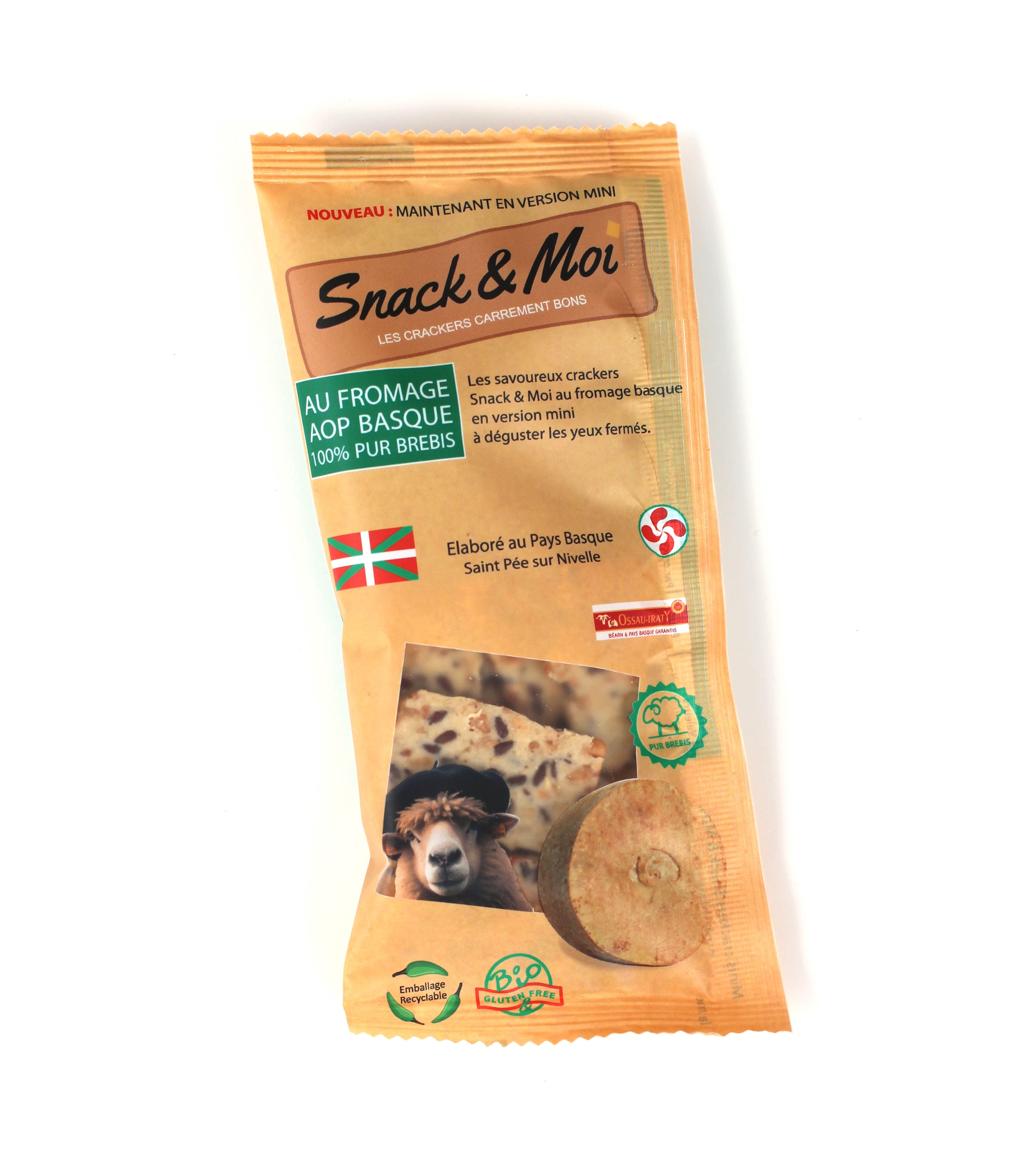 Mini crackers bio au Fromage de Brebis 25 grs