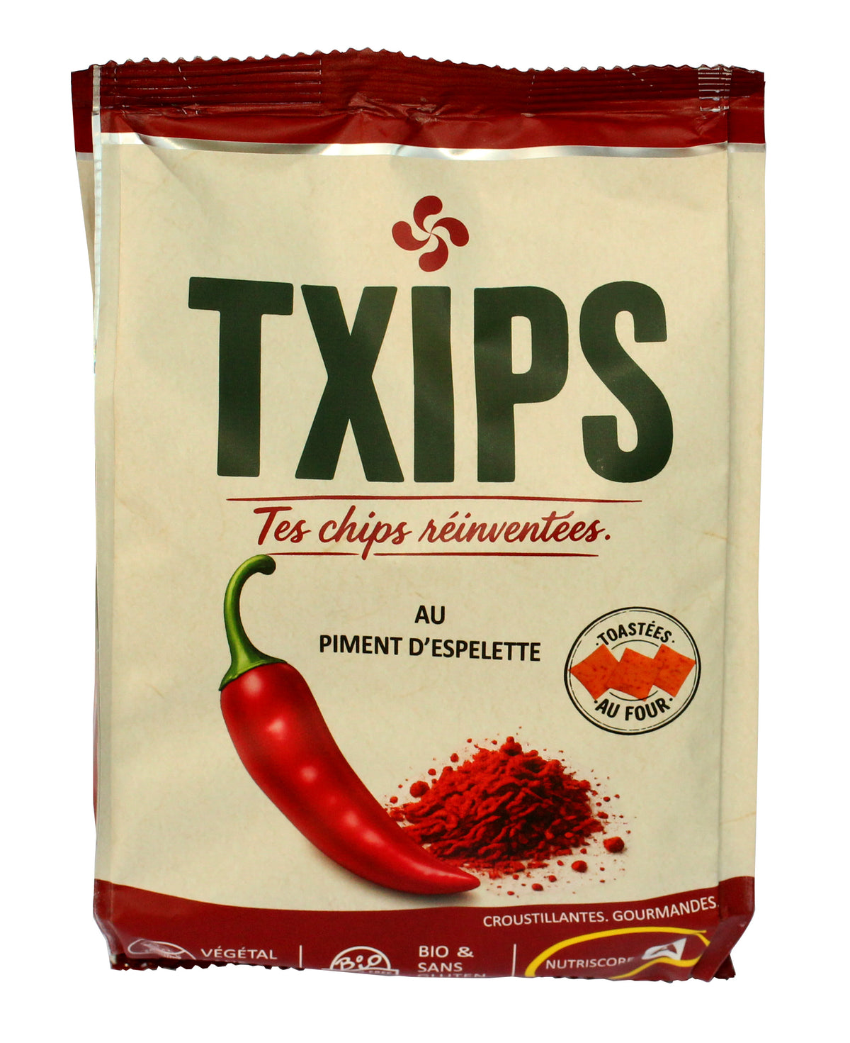 TXIPS bio au Piment d'Espelette 90 grs