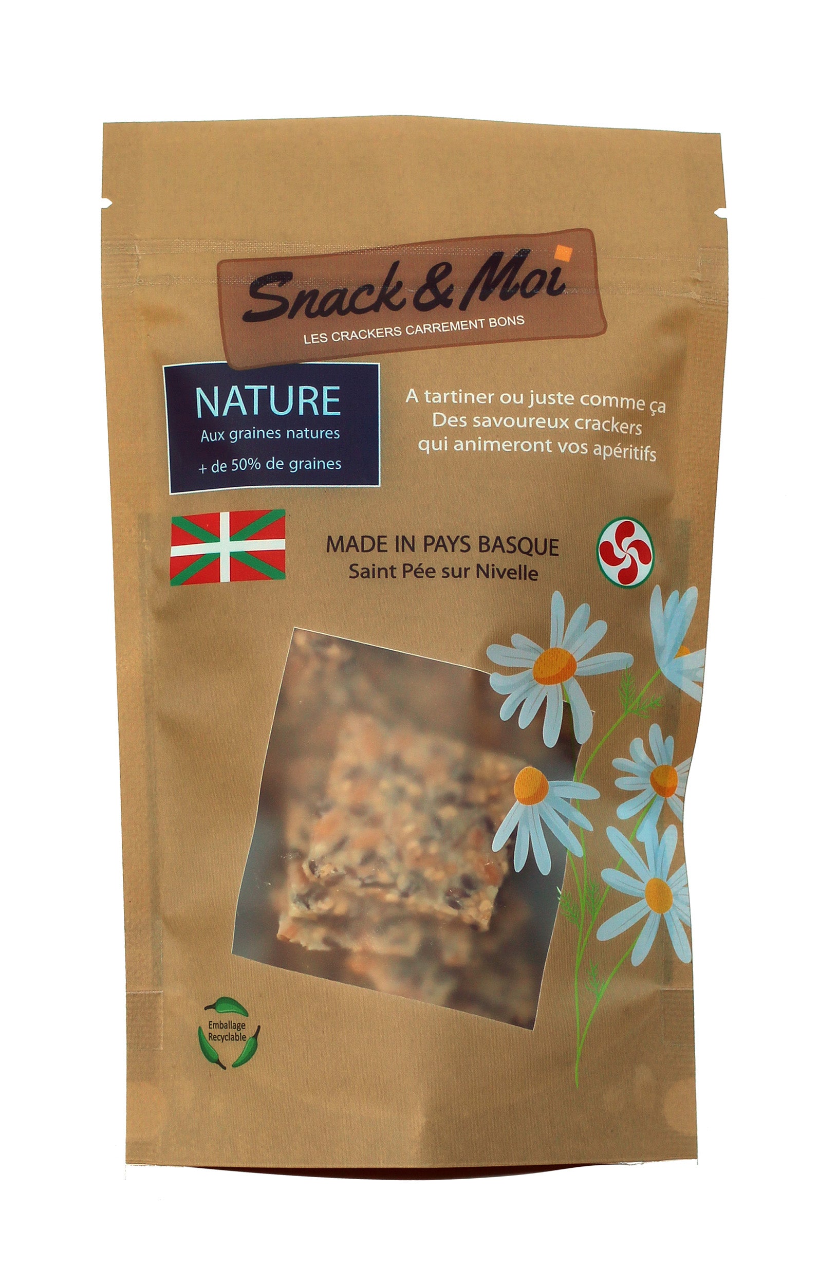 Crackers Bio natures en poche 100 grs