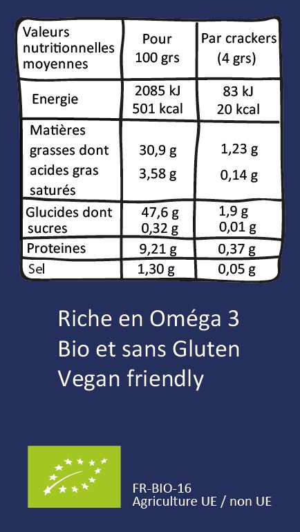 Mini crackers bio Nature 30 grs