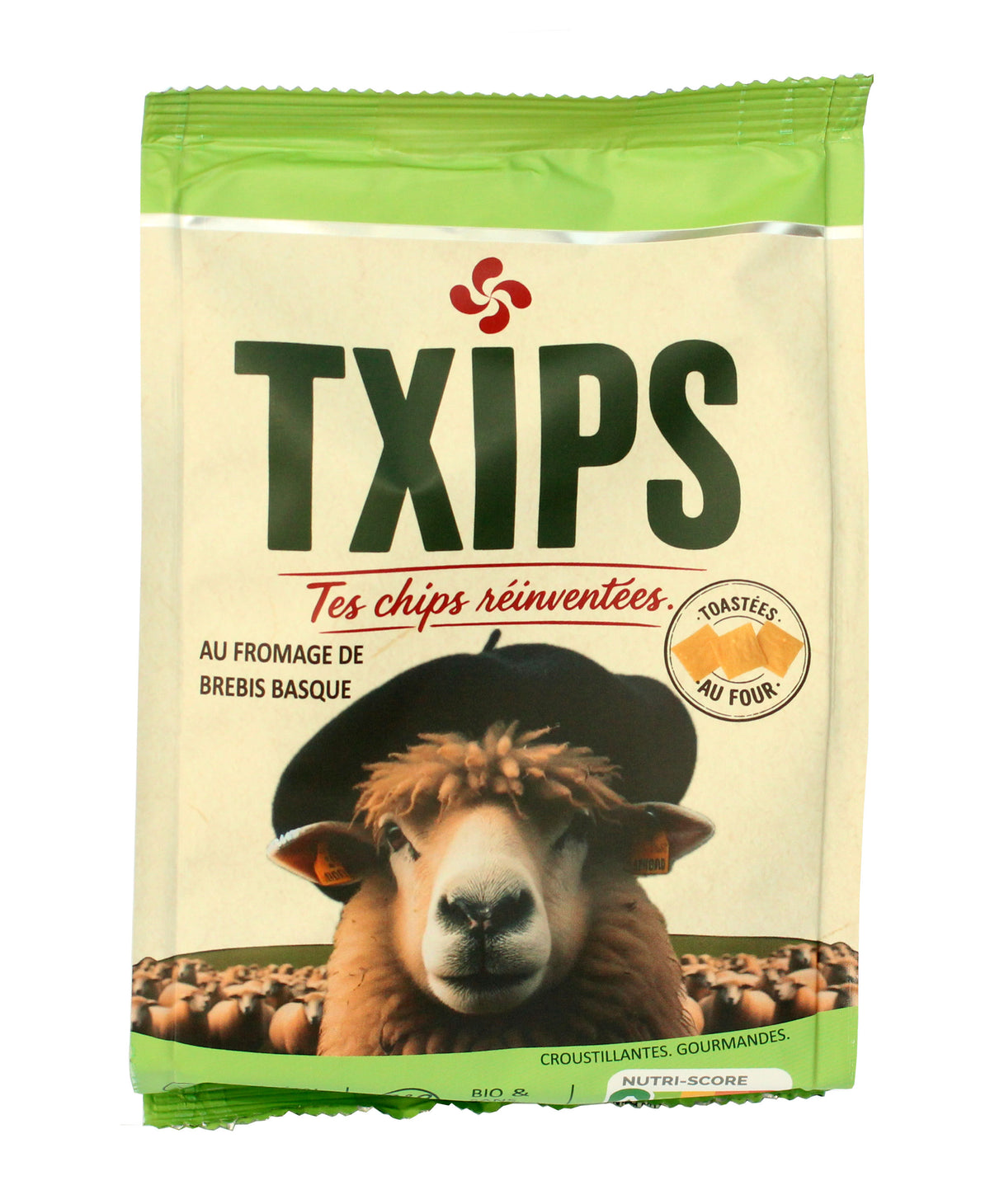 TXIPS bio au fromage de Brebis 80 grs